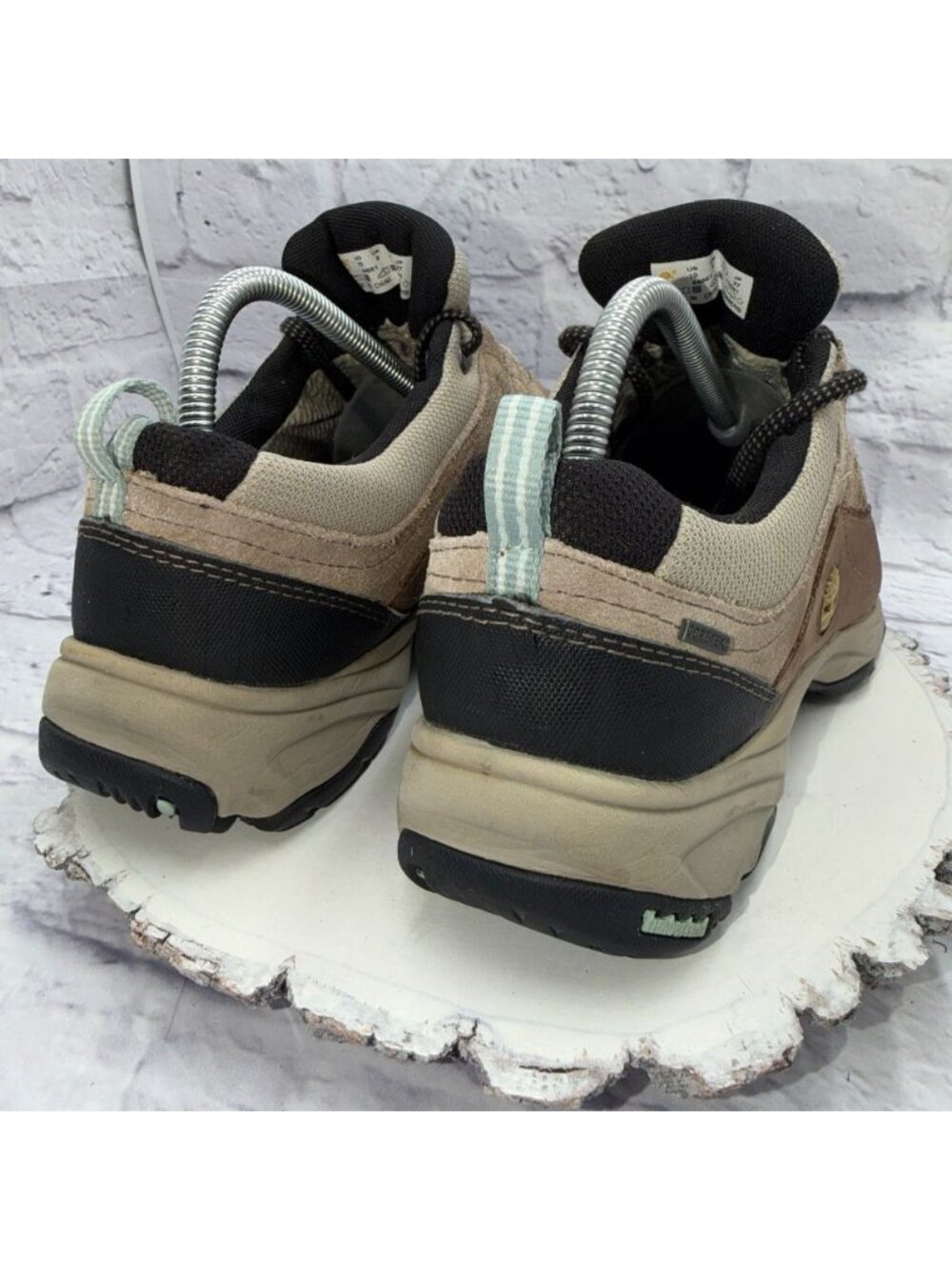 Timberland Womens Ossipee Gore-Tex WP Hiking Shoes Taupe Leather Size 10 - Picture 4 of 12